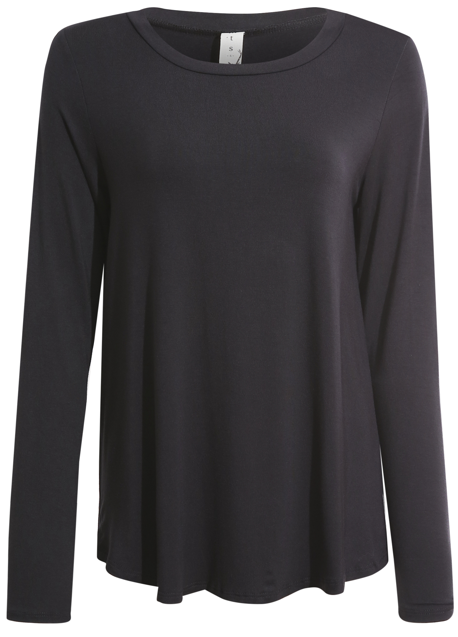 Bamboo Round Neck Long Sleeve Top