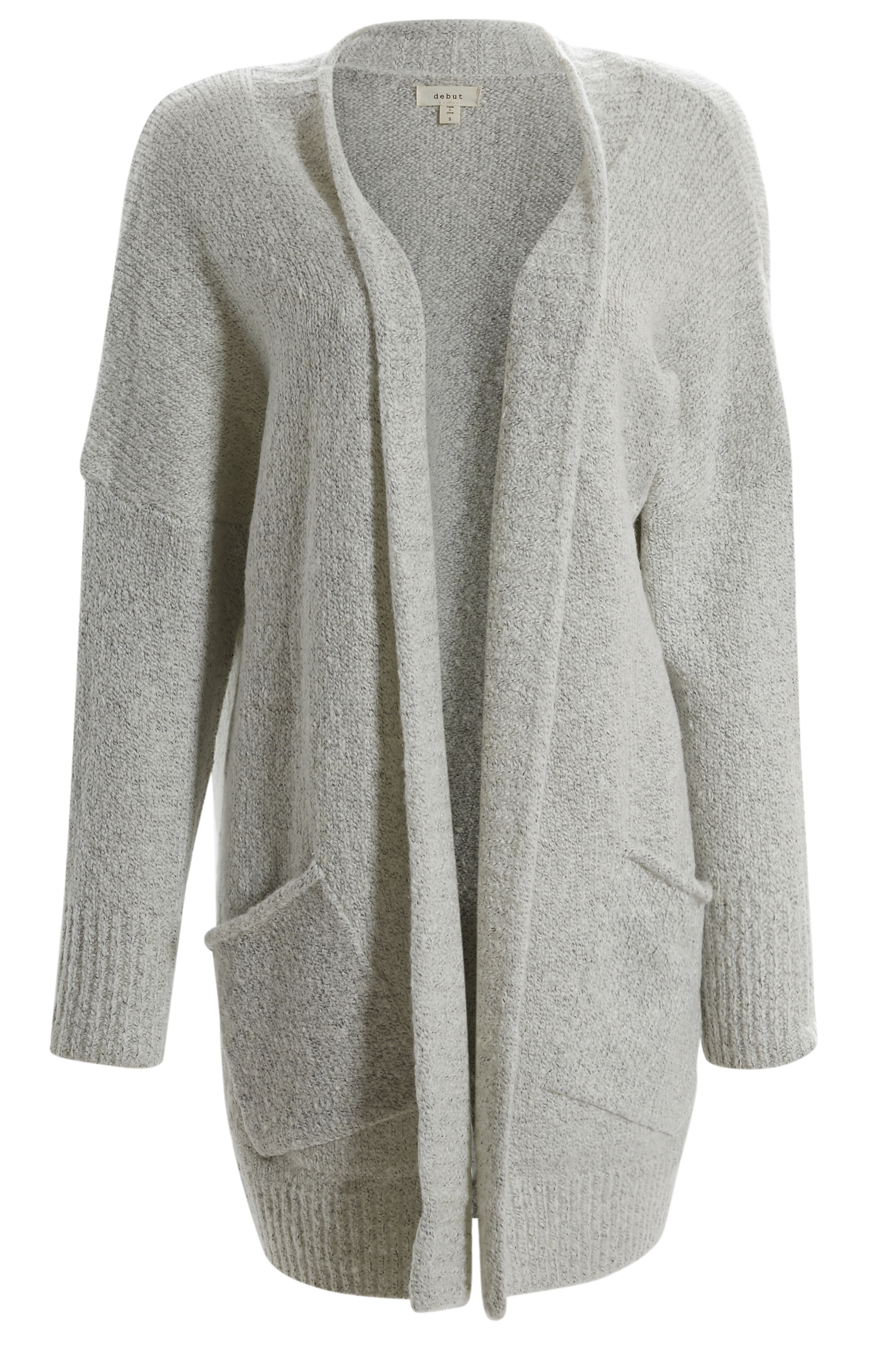 Open Front Heathered Cardigan