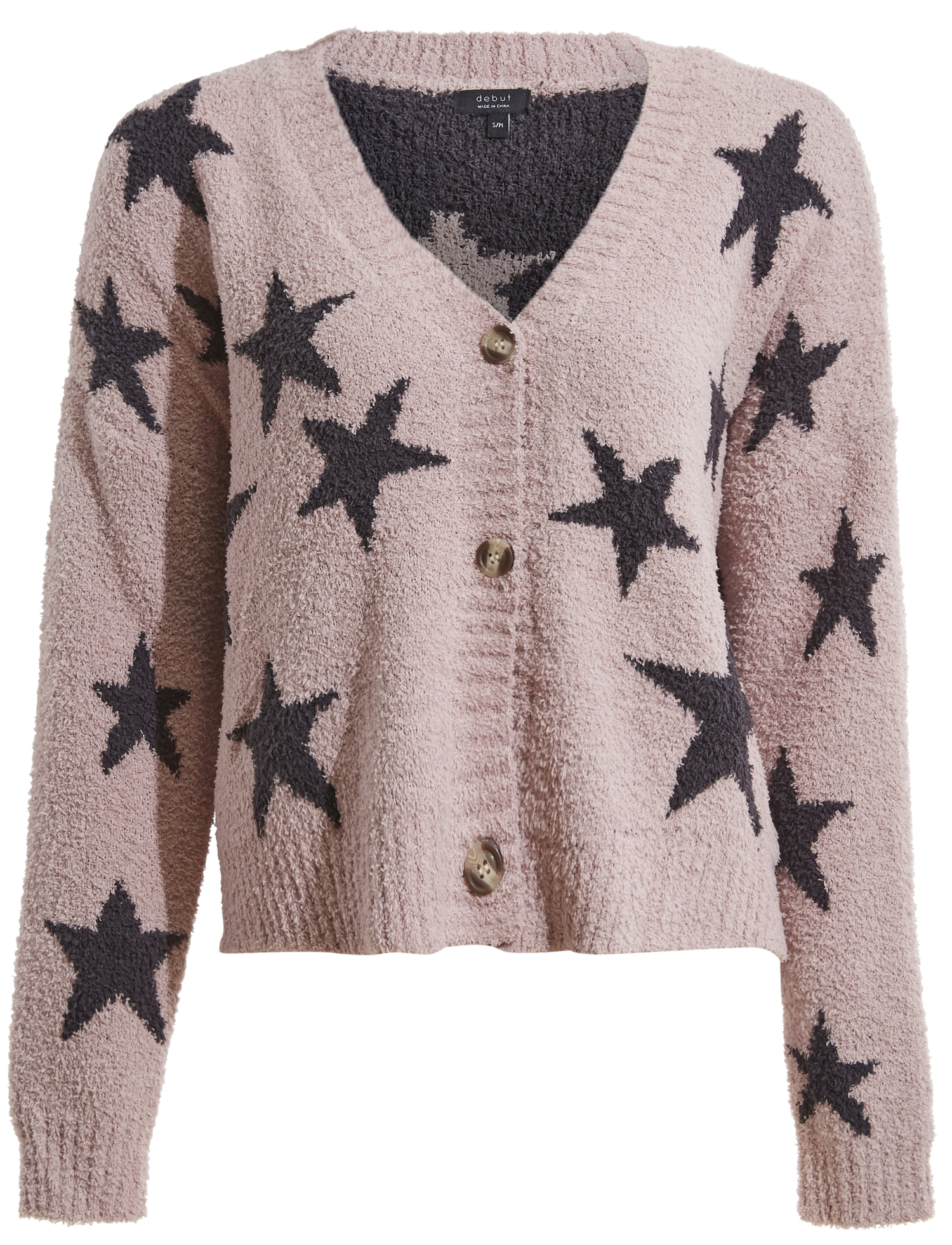 Star Print Cardigan