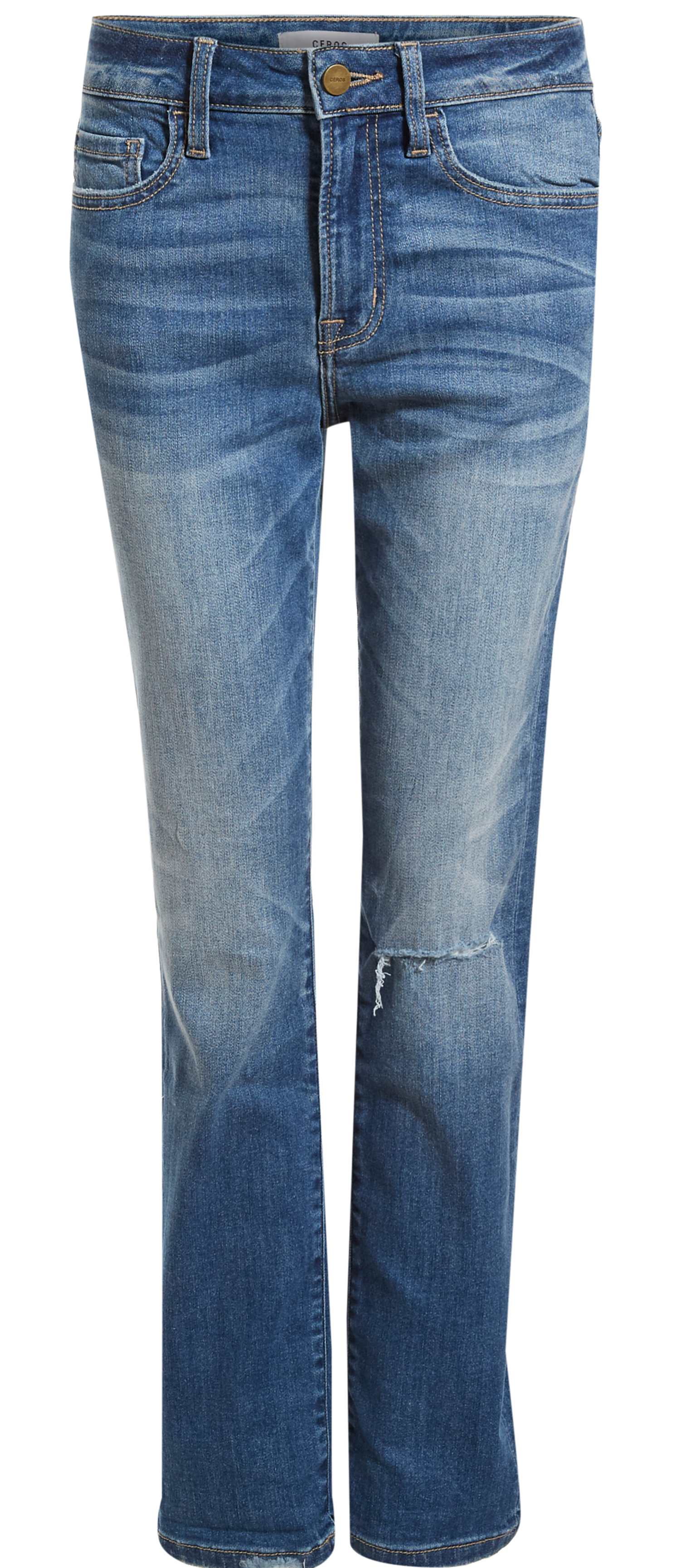 Ceros Jeans Mid Rise Slim Straight
