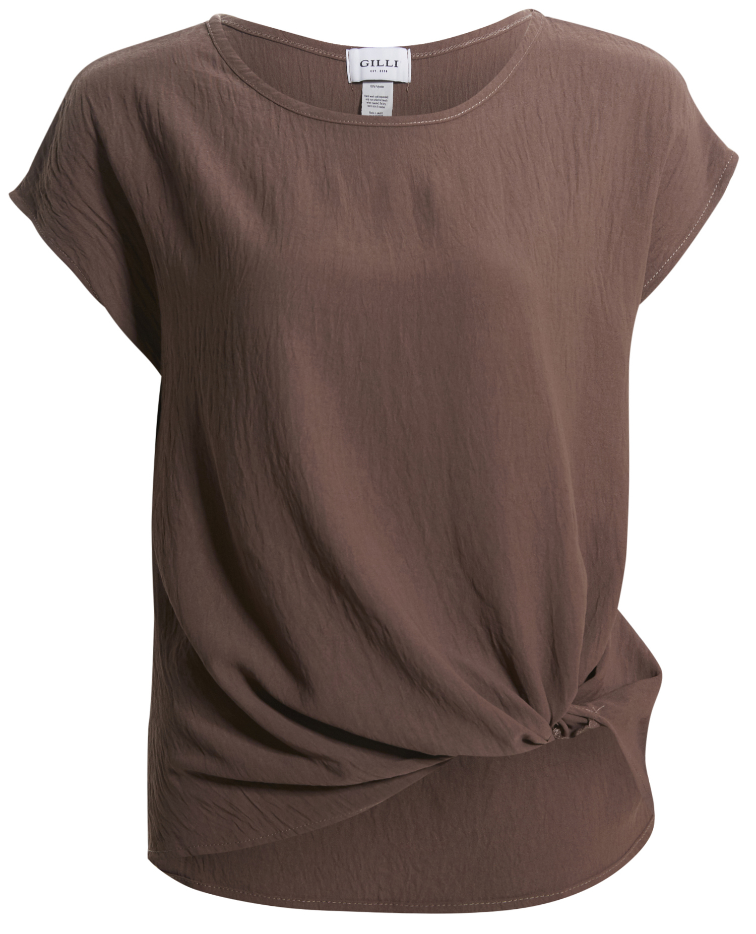 Side Knot Short Sleeve Top