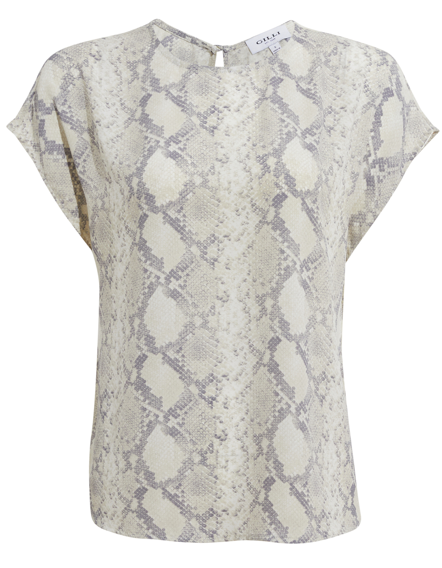 Short Dolman Sleeve Animal Print Top