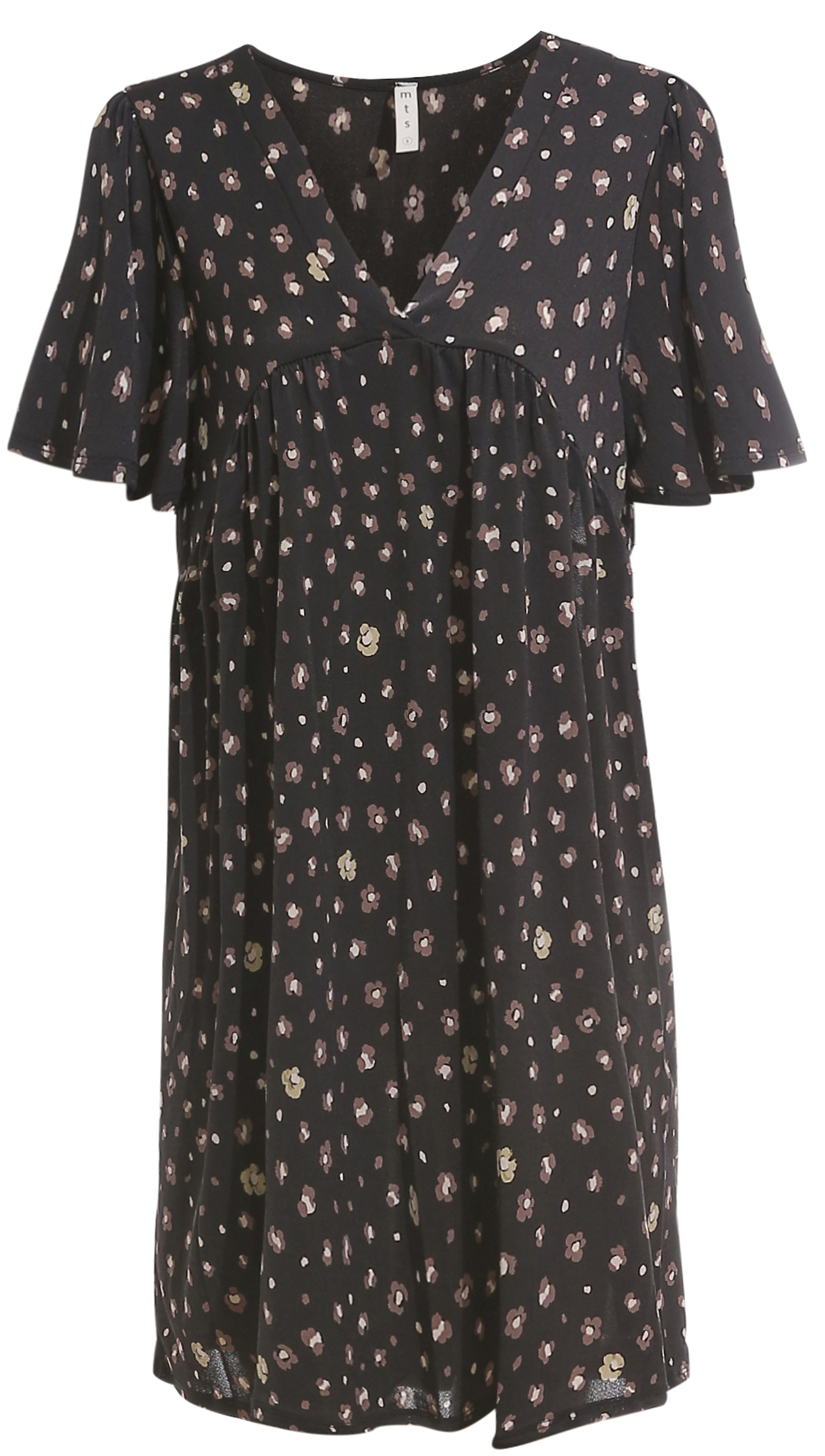 V-Neck Baby Doll Dress