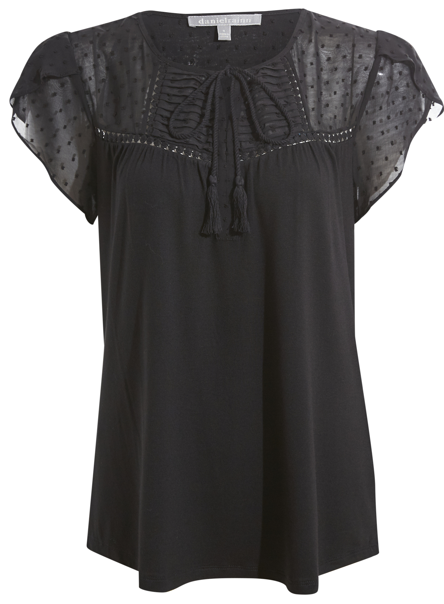 Daniel Rainn Short Sleeve Knit Top