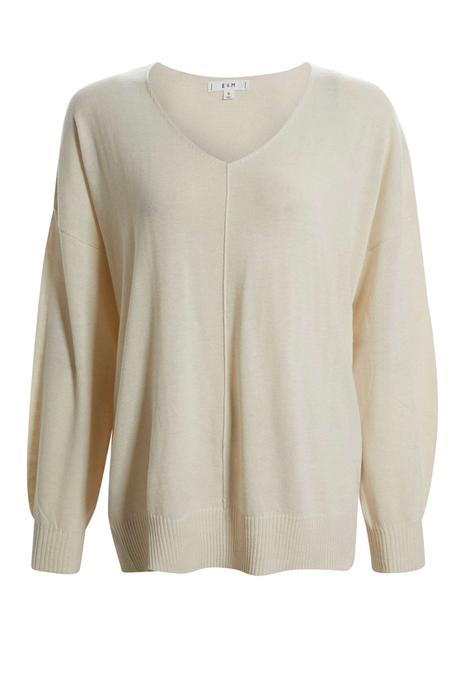 Ribbed Contrast Pullover