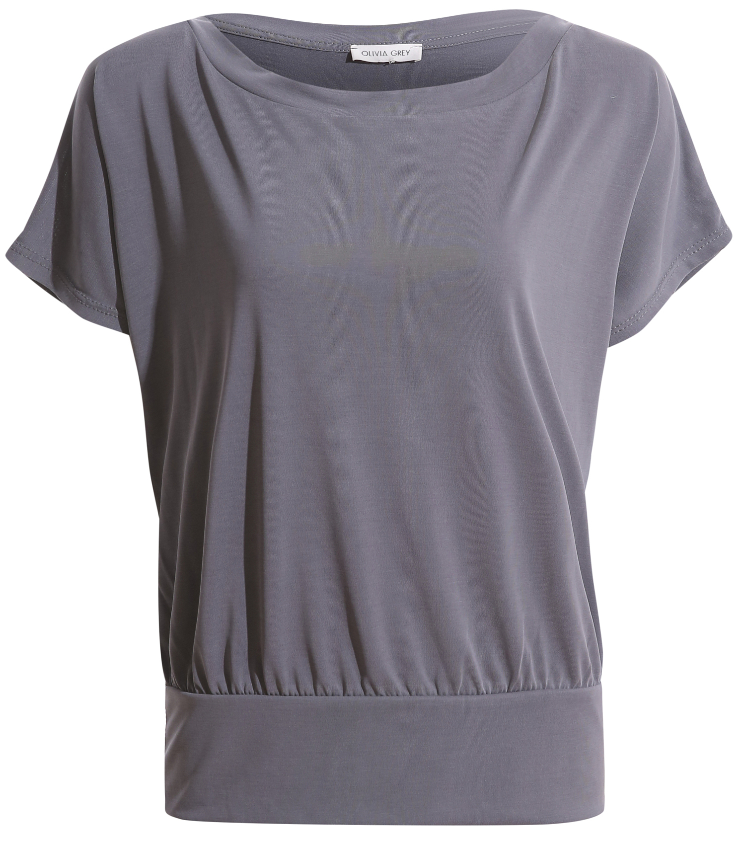Short Sleeve Boat Neck Top