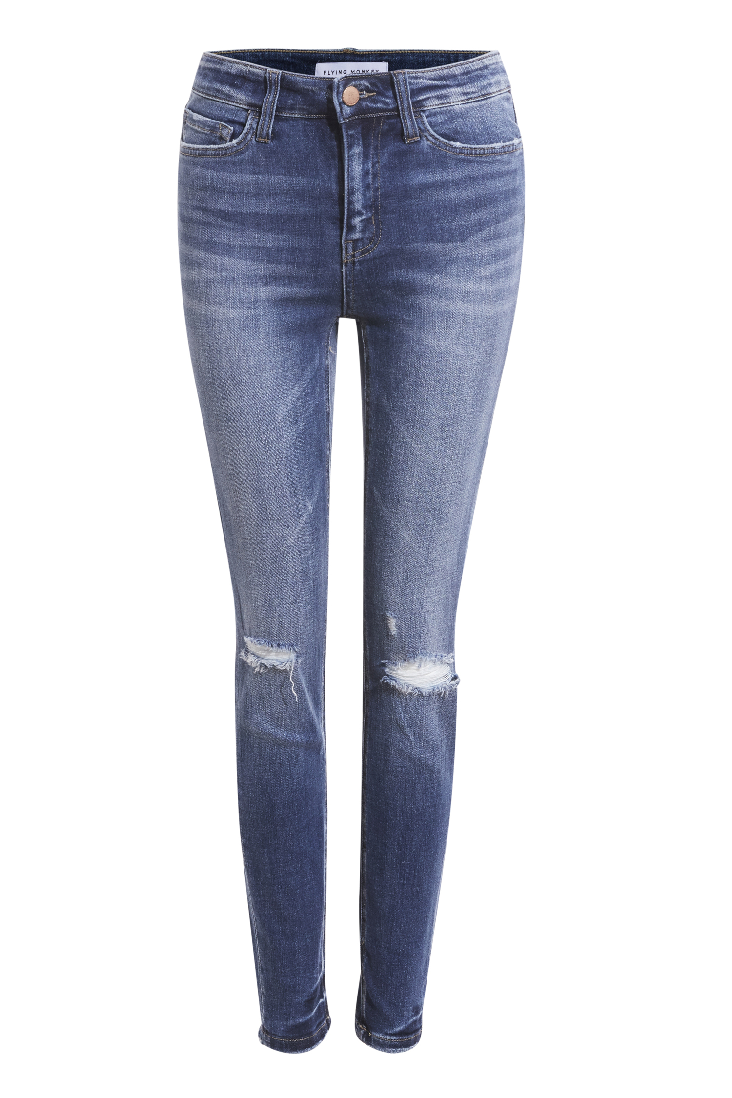 Flying Monkey Distressed Ankle Denim