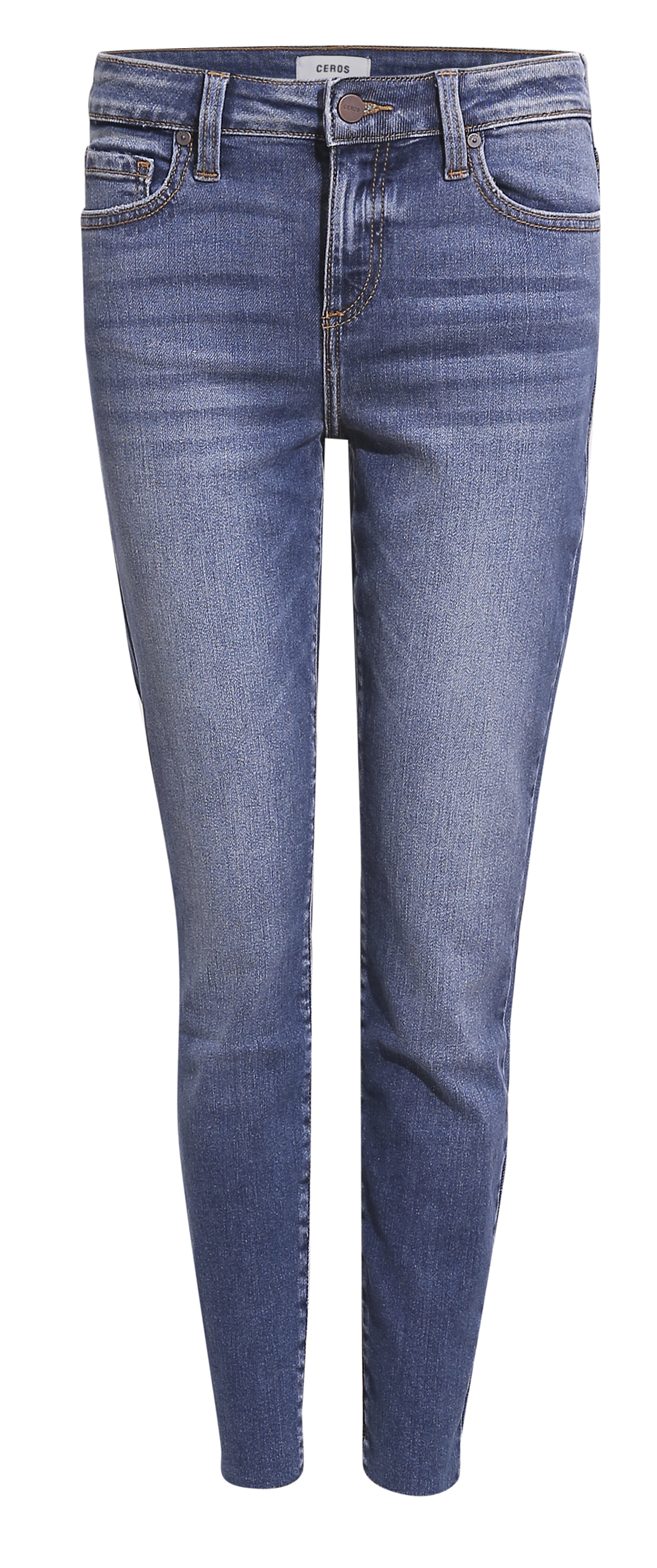 Ceros High Rise With Frayed Hem Denim