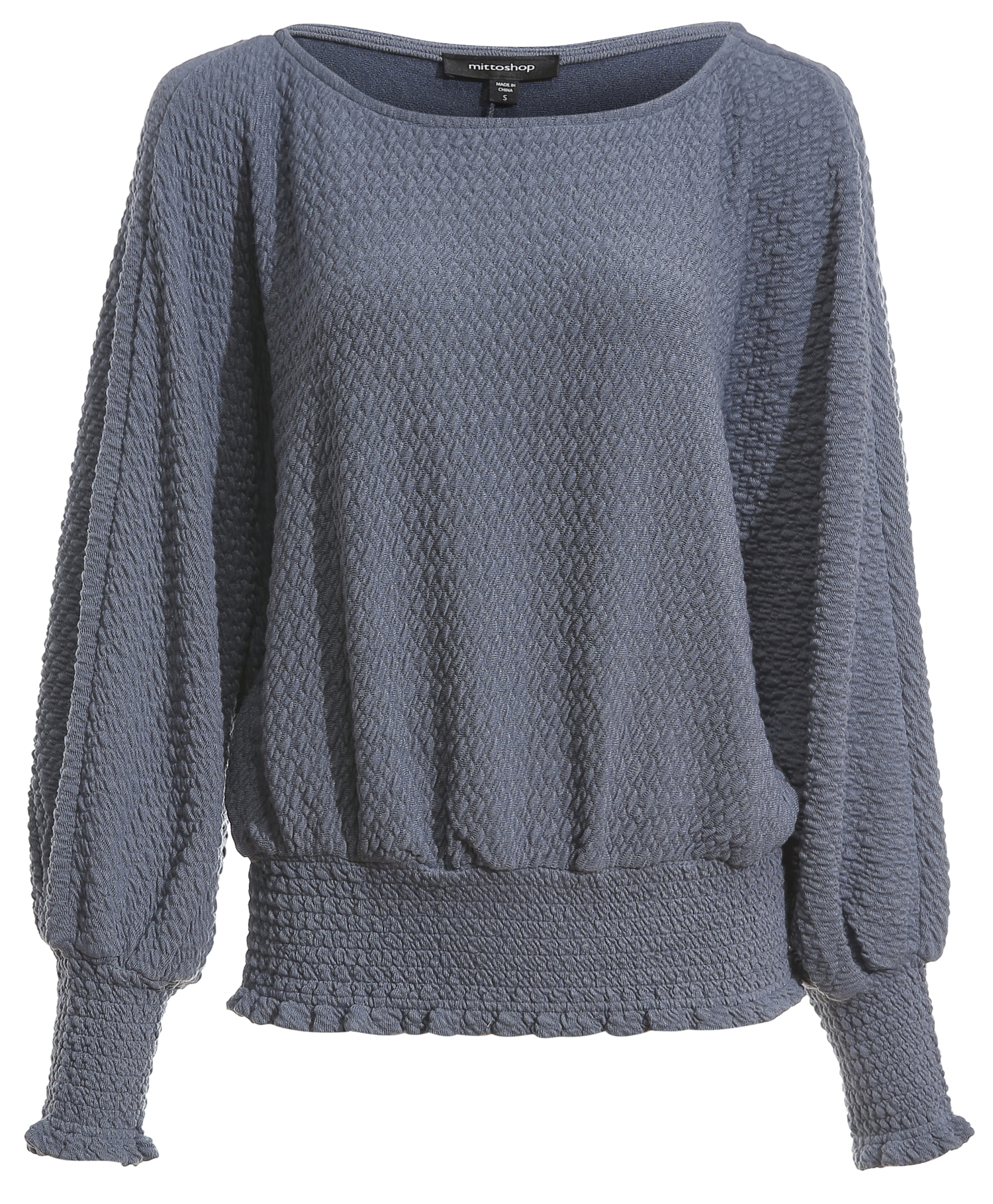 Textured Long Sleeve Top