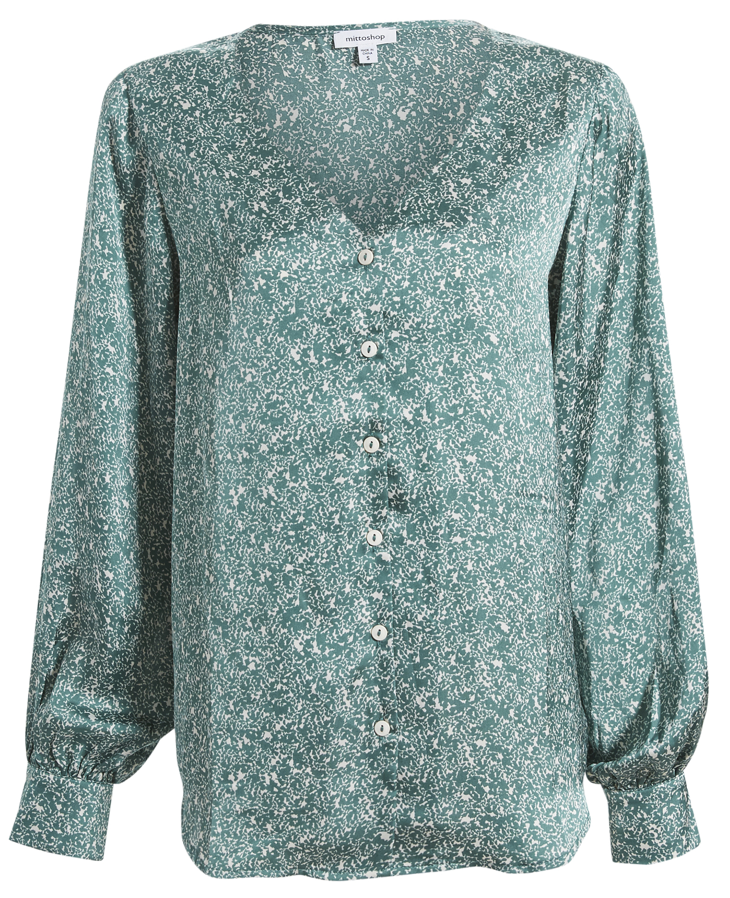 Long Sleeve Printed Blouse