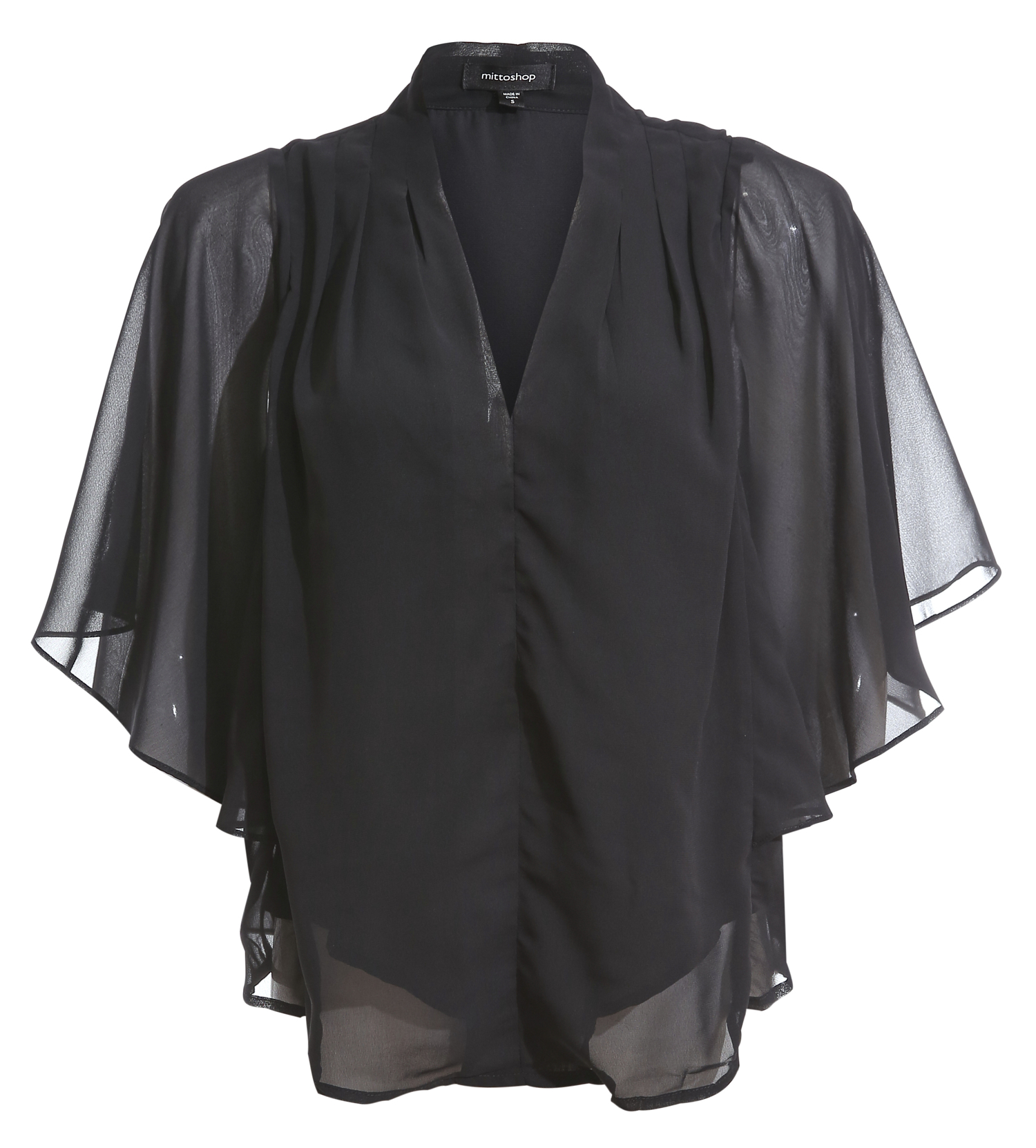 Bat Wing V-Neck Blouse