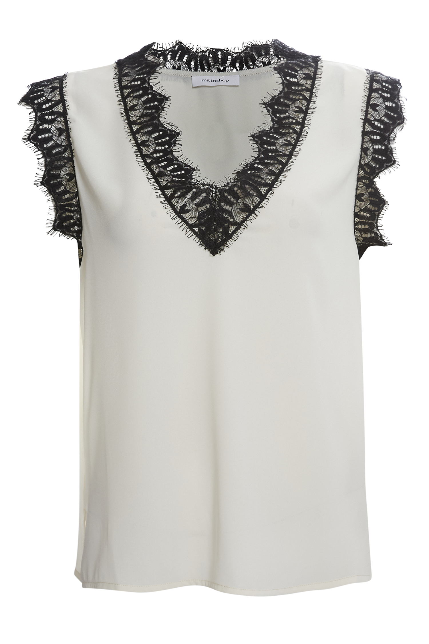 Lace Trim Detailed Top