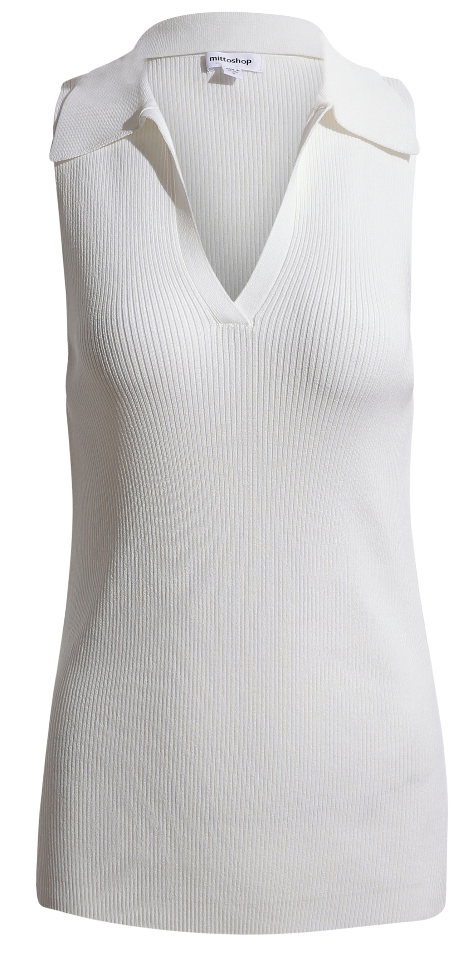 Sleeveless Polo Tank Top