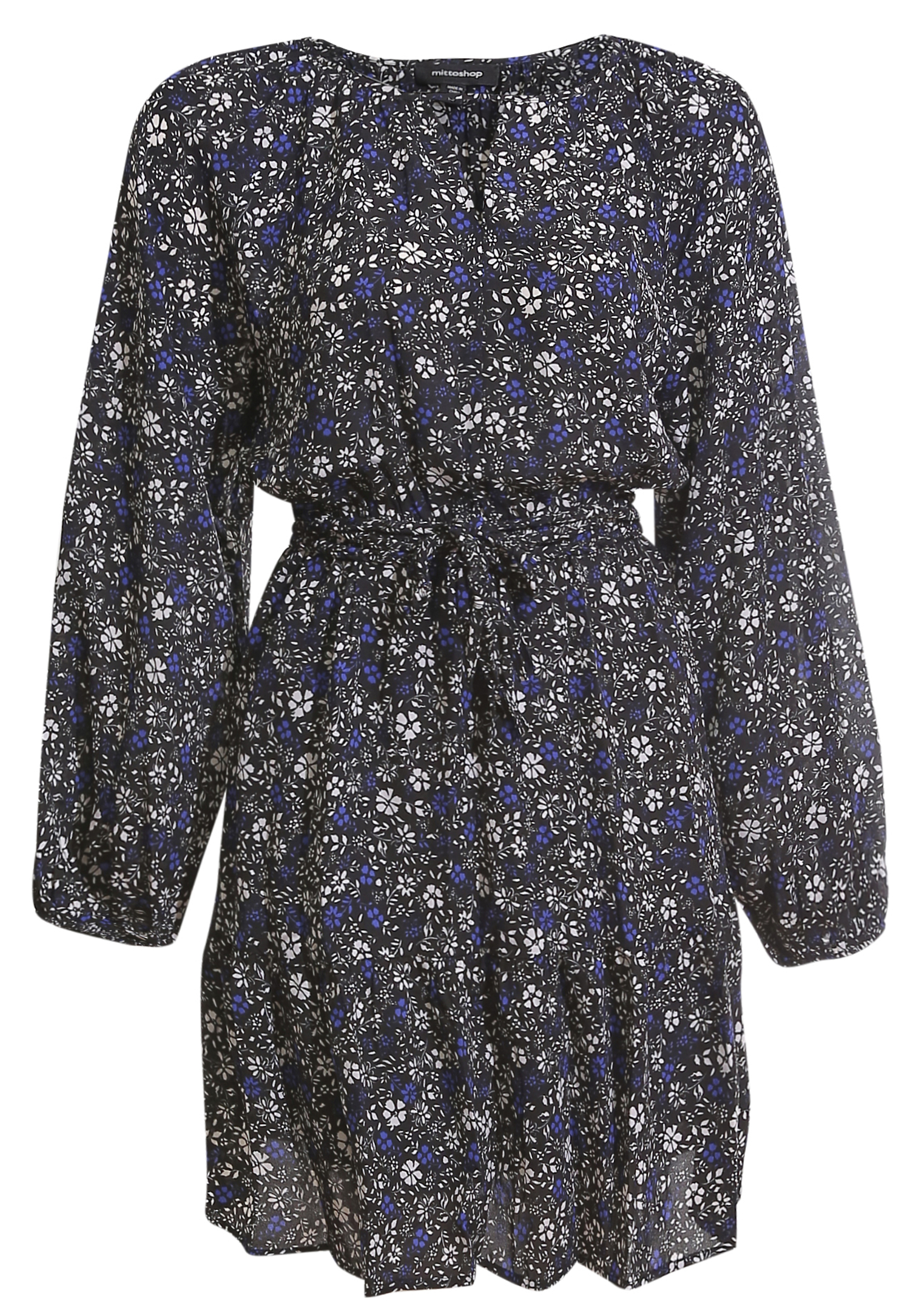 Long Sleeve Floral Print Dress