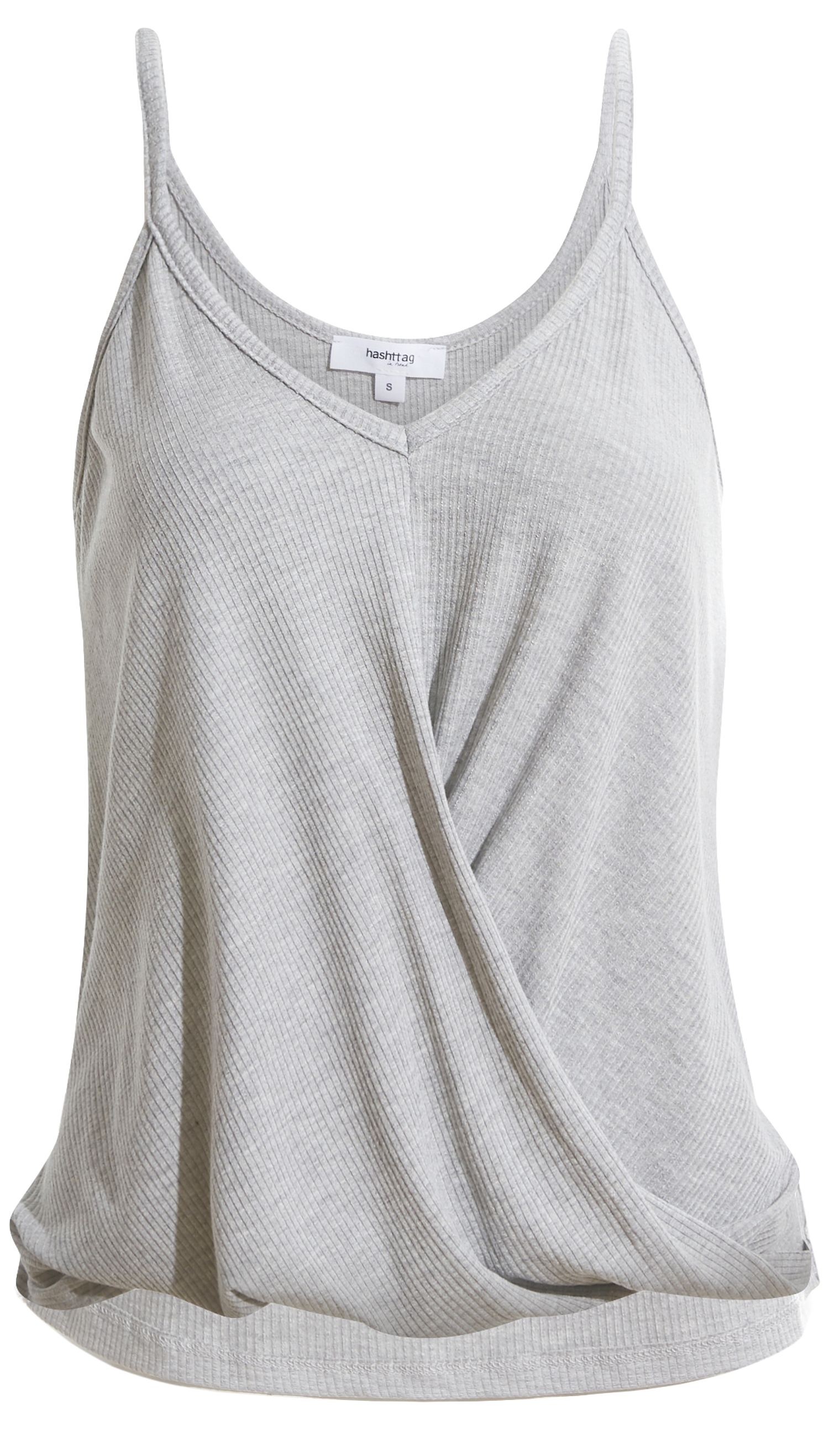 Surplice Sleeveless Knit Top