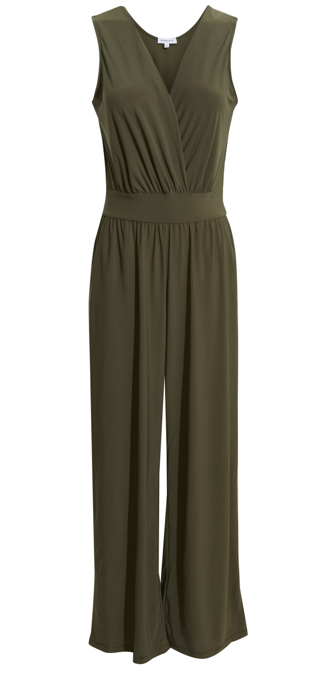 Elle Surplice Sleeveless Jumpsuit