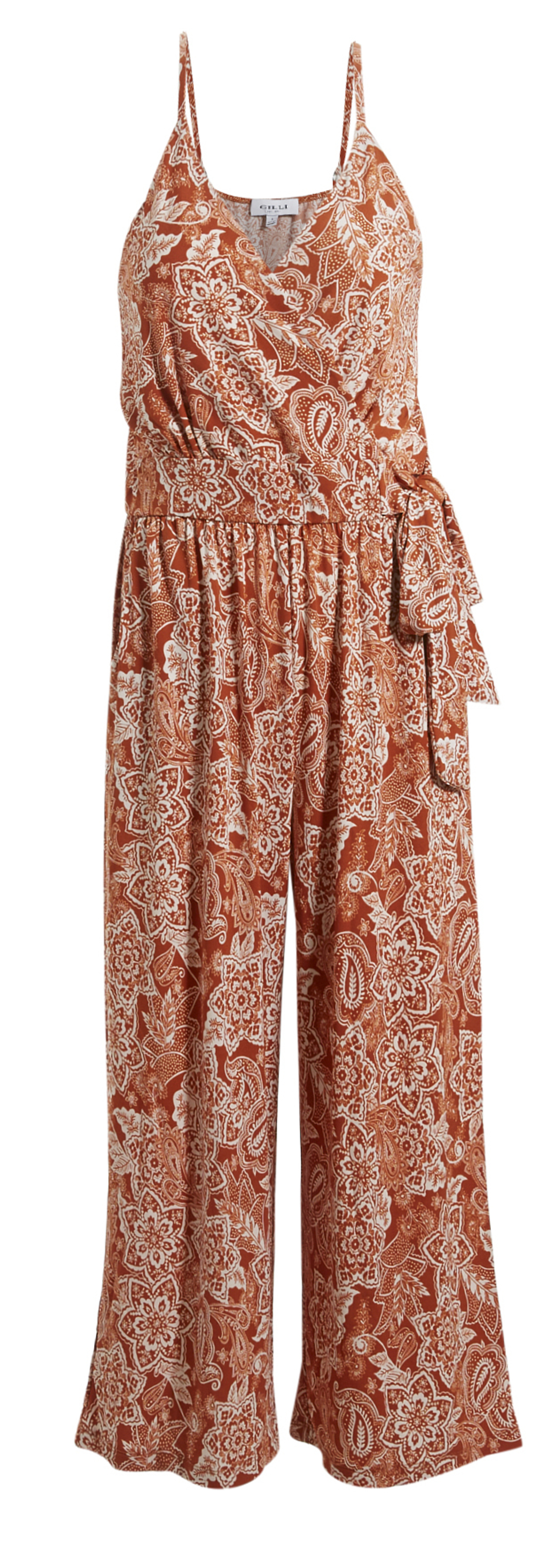 Floral Print Sleeveless Jumpsuit