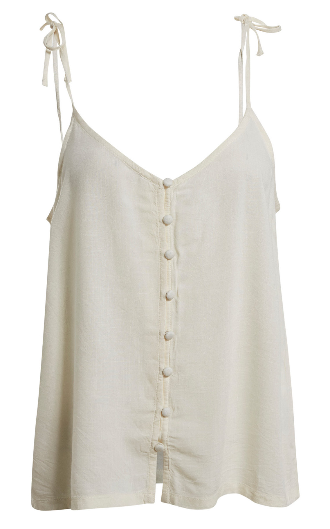 Button Up Tank with Tie Straps