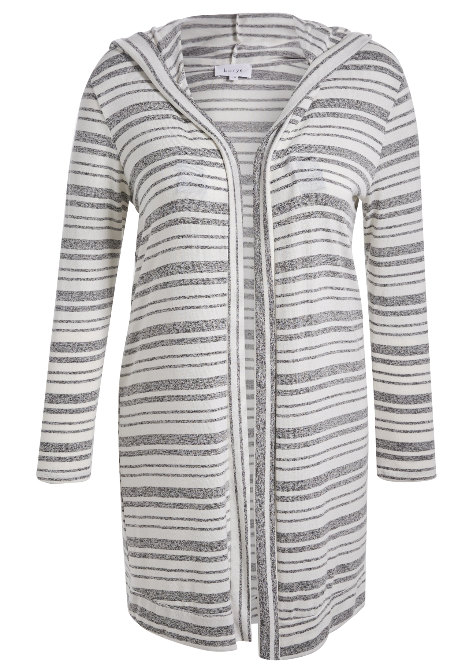 Faith Striped Hooded Cardigan