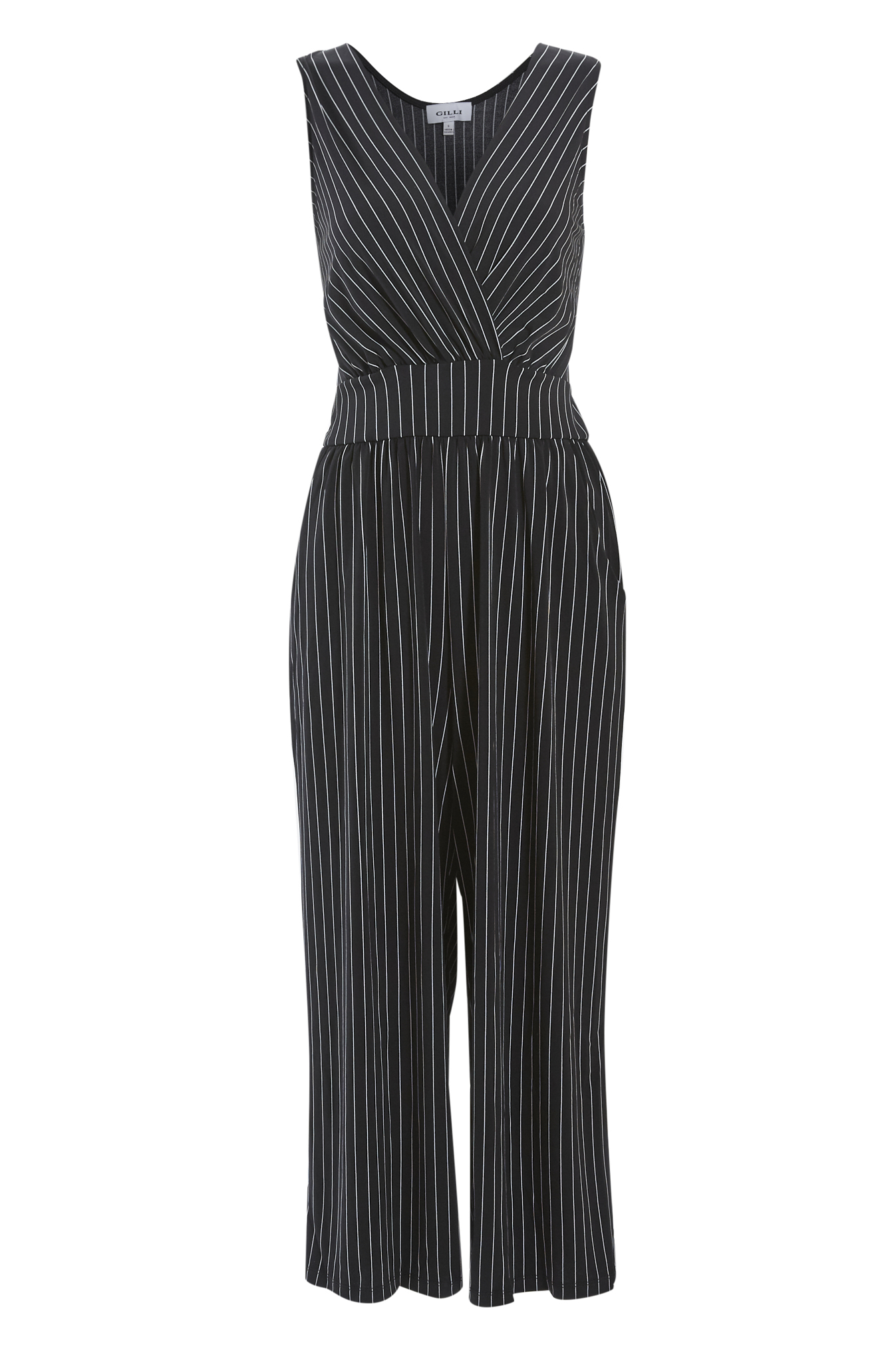 Surplice Neckline Cropped Jumpsuit