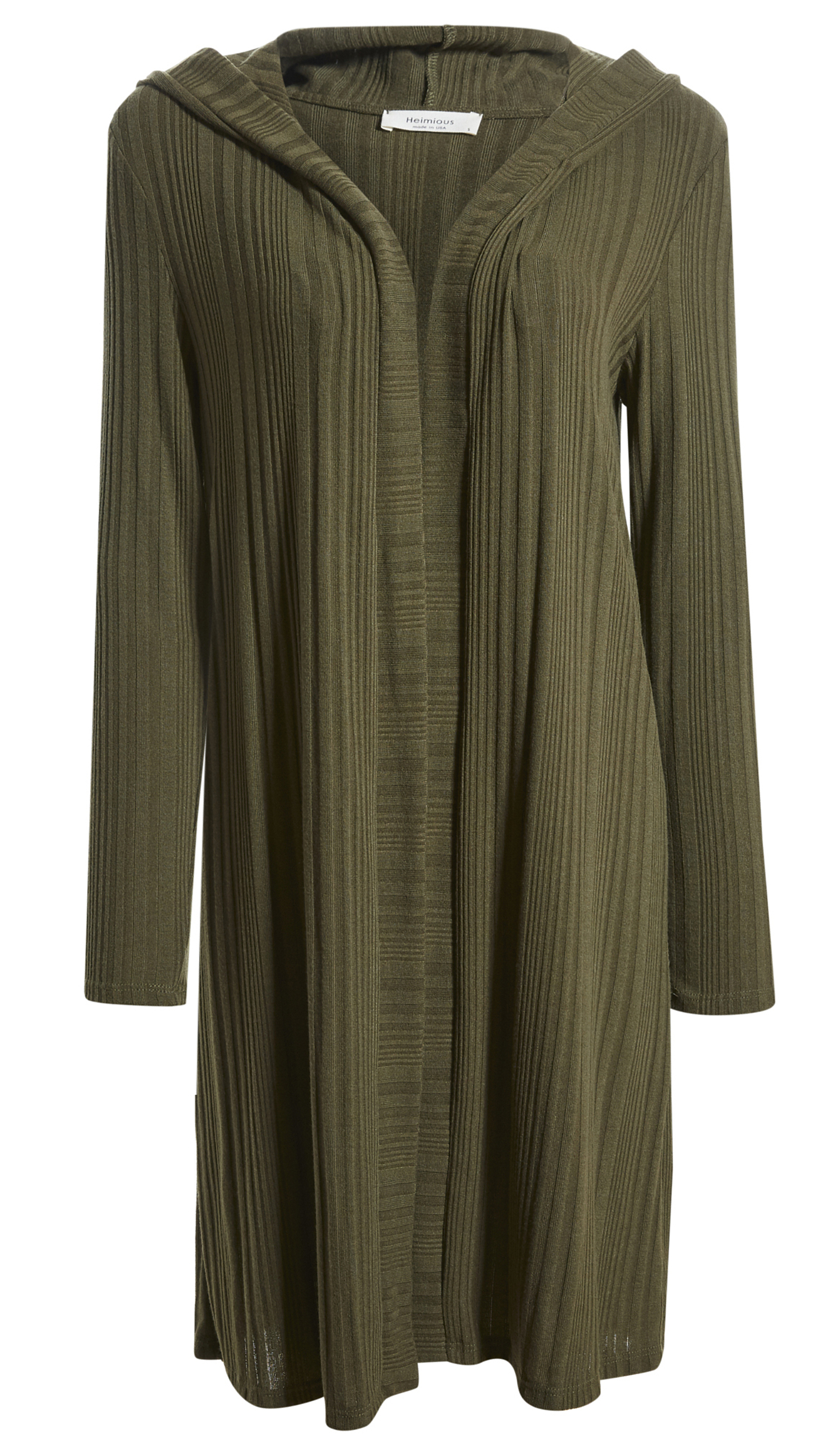 Hooded Rib Cardigan