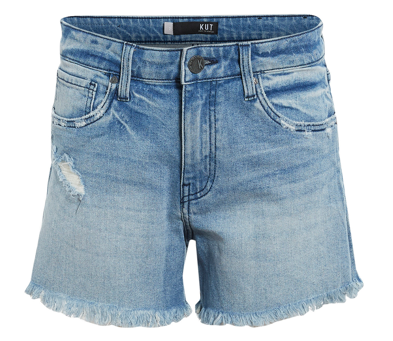 KUT from the Kloth High Rise Short with Fray Hem