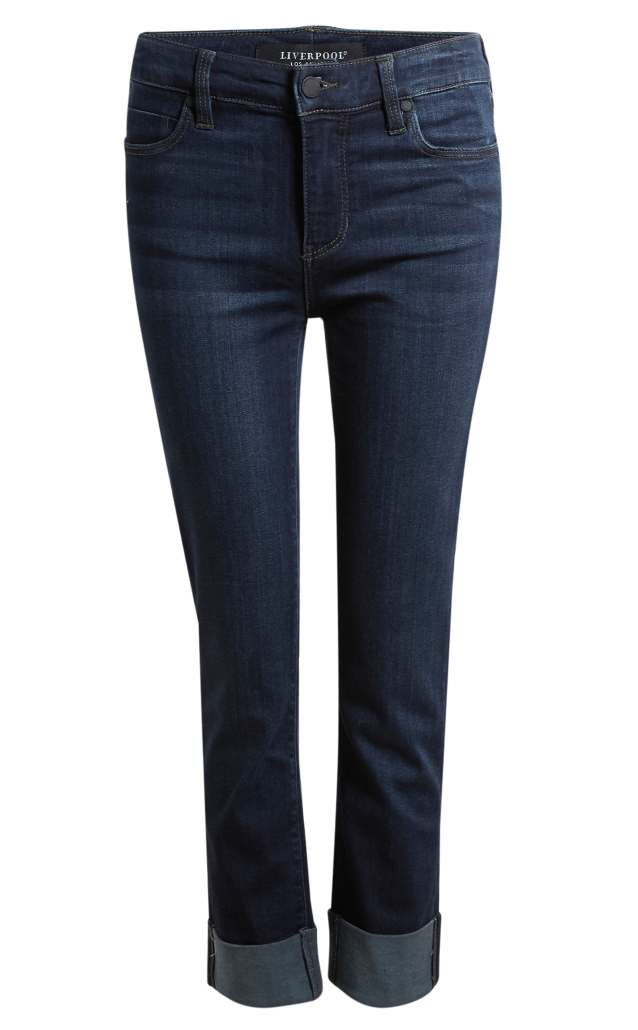 Liverpool Cropped Straight Leg Jeans