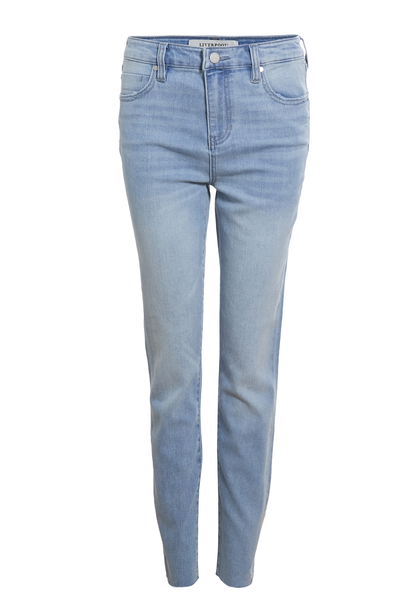 Liverpool High Rise Raw Hem Denim