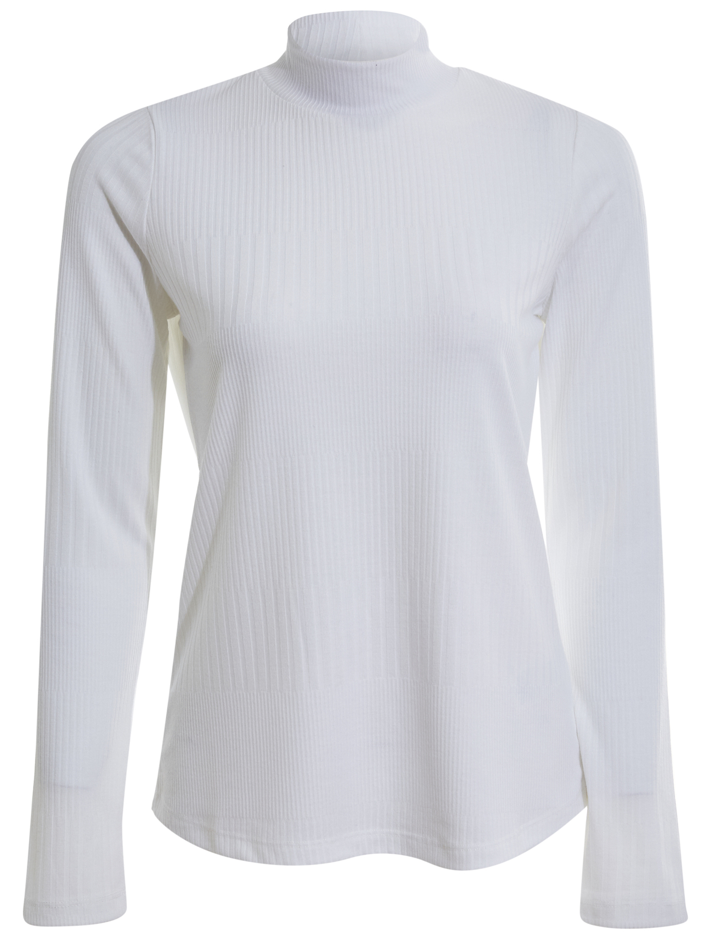Liverpool Mock Neck Rib Knit Top