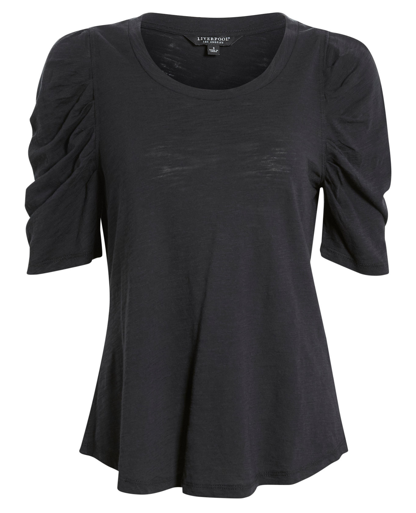 Liverpool Ruched Sleeve Tee