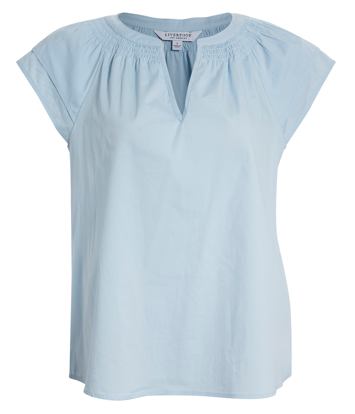 Liverpool Split Neck with Double Layered Short Sleeve