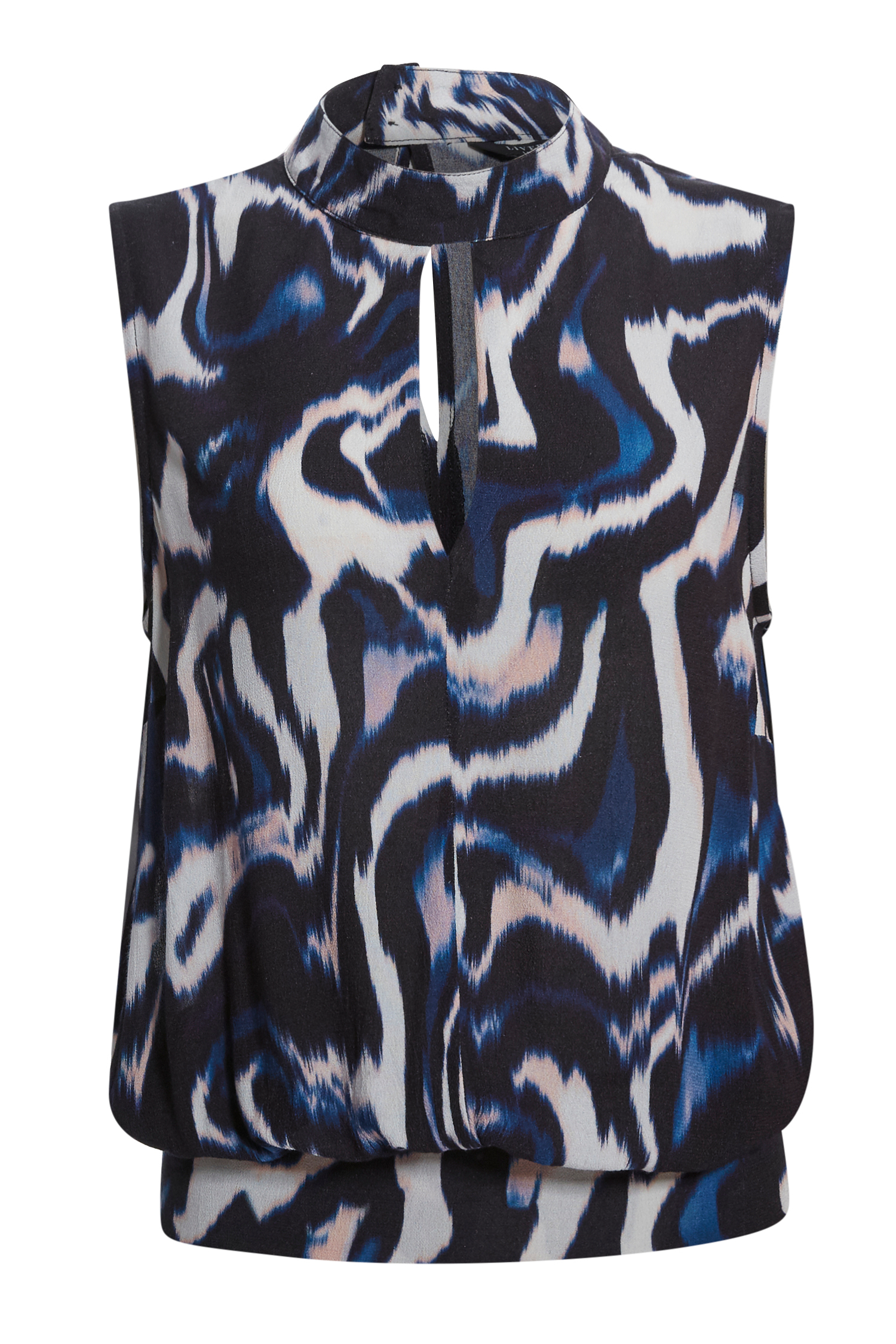Liverpool Printed Keyhole Top
