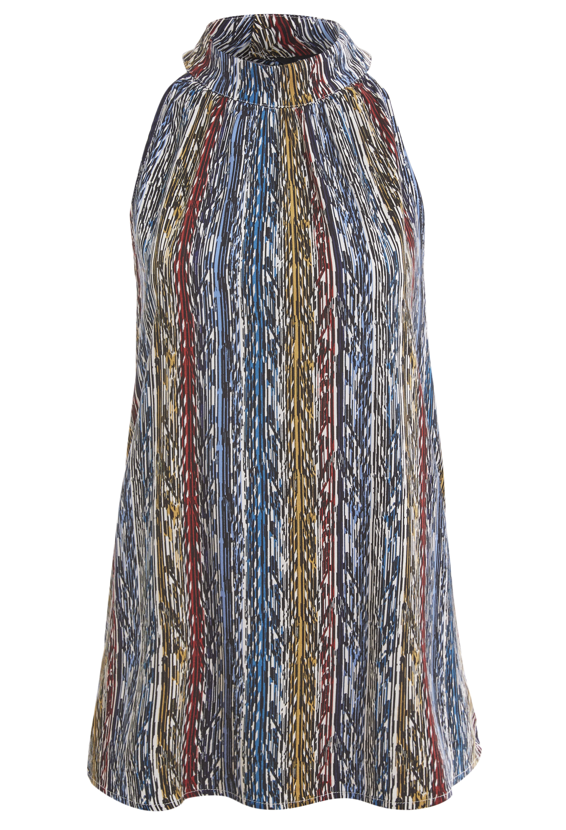 Liverpool Sleeveless Mock Neck Halter Top