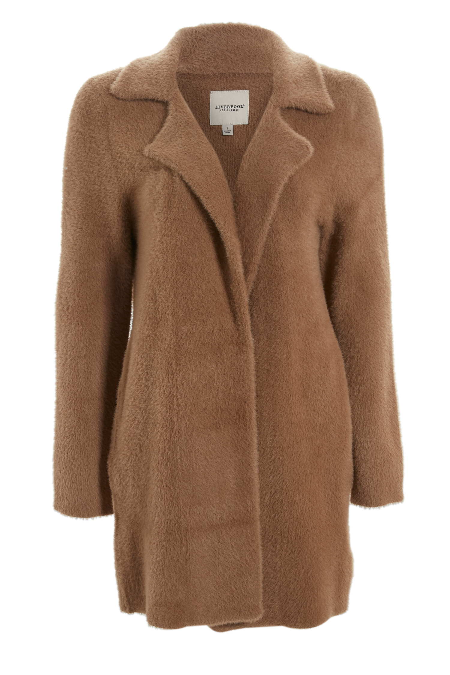 Liverpool Open Front Fuzzy Coatigan