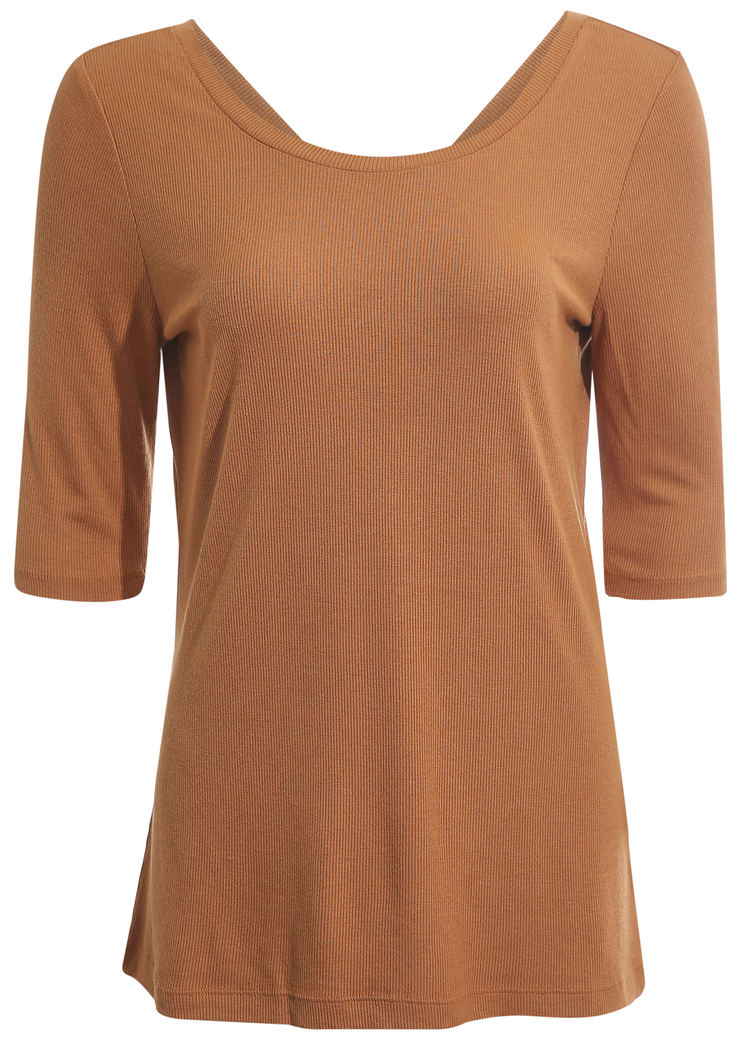 Liverpool Reversible Rib Knit Top