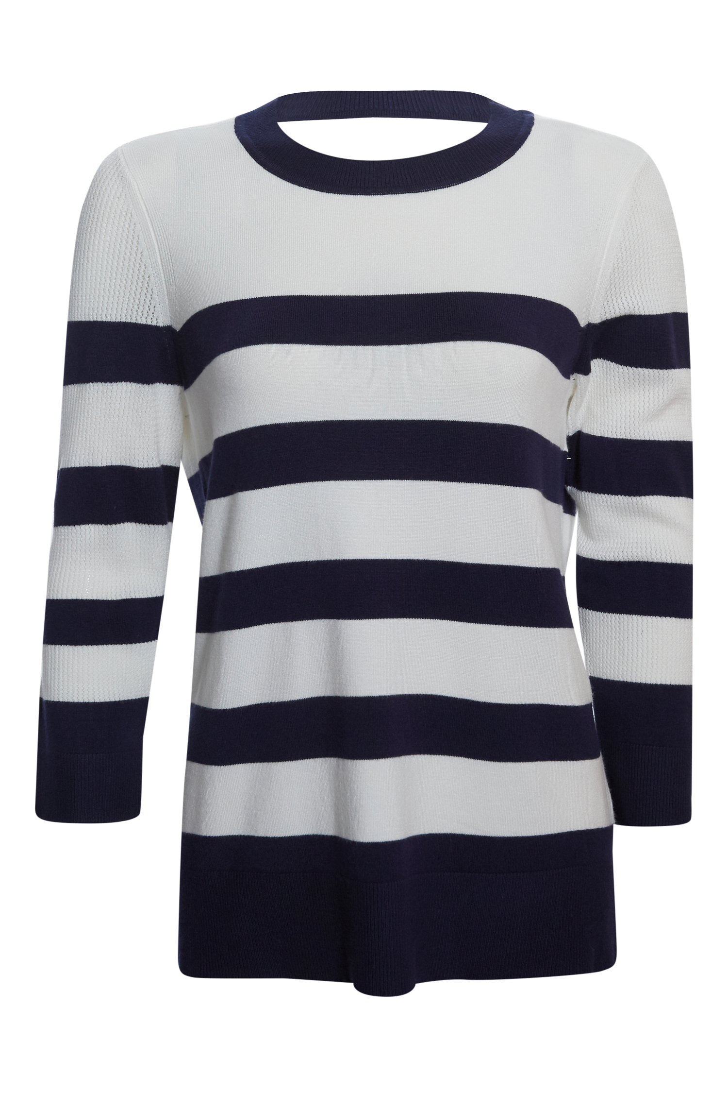 Liverpool Stripe Pattern Knit Top
