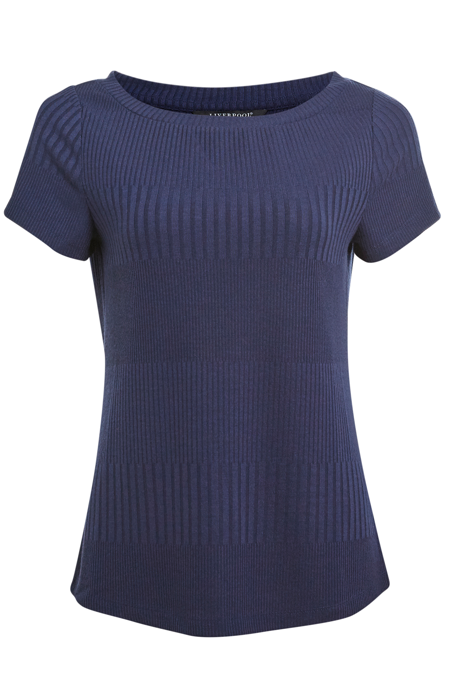 Liverpool Ribbed Crew Neck Short Sleeve Shirt