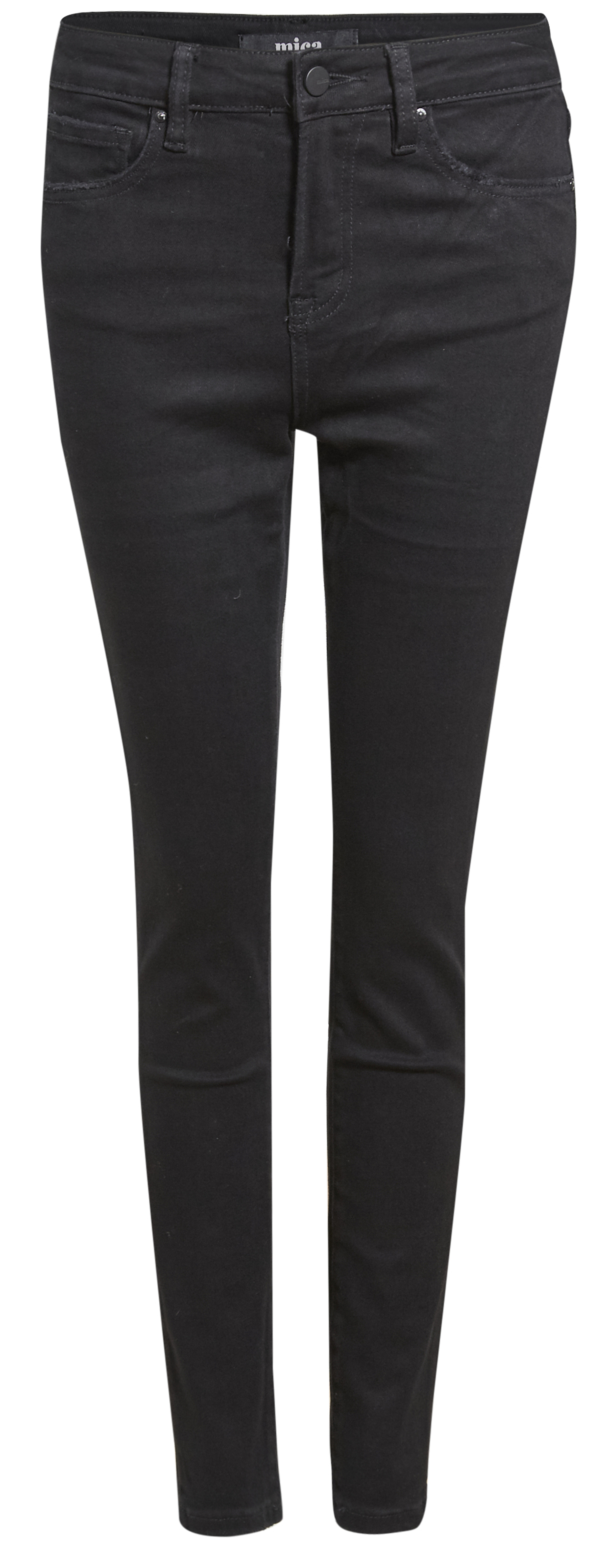High Rise Cropped Skinny Jean in Black | DAILYLOOK