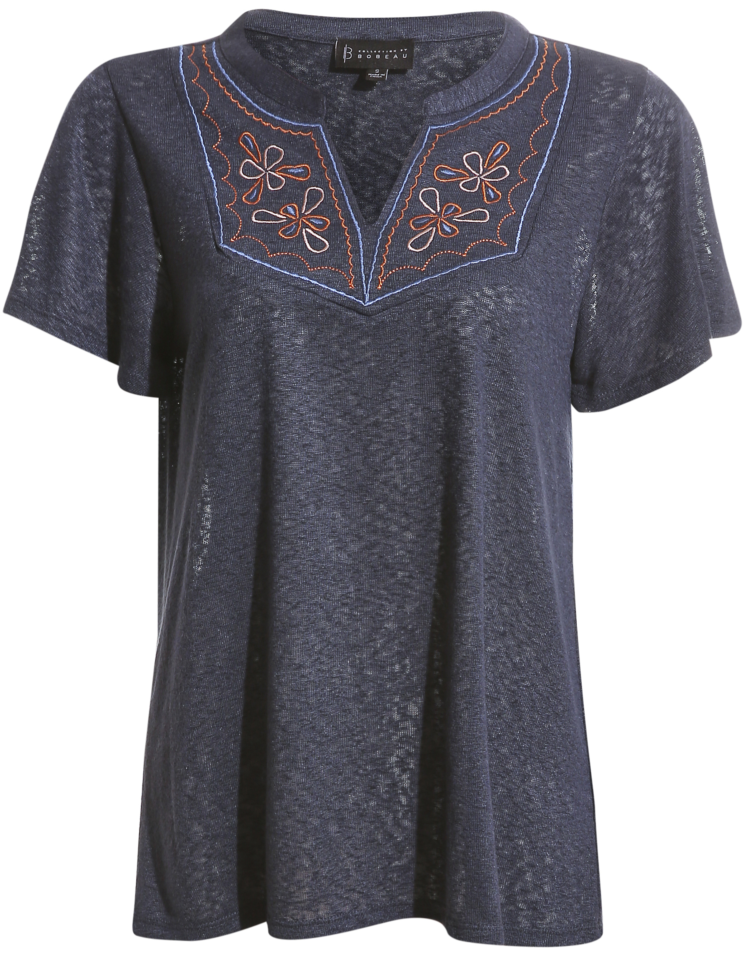 Flutter Sleeve Embroidered Top