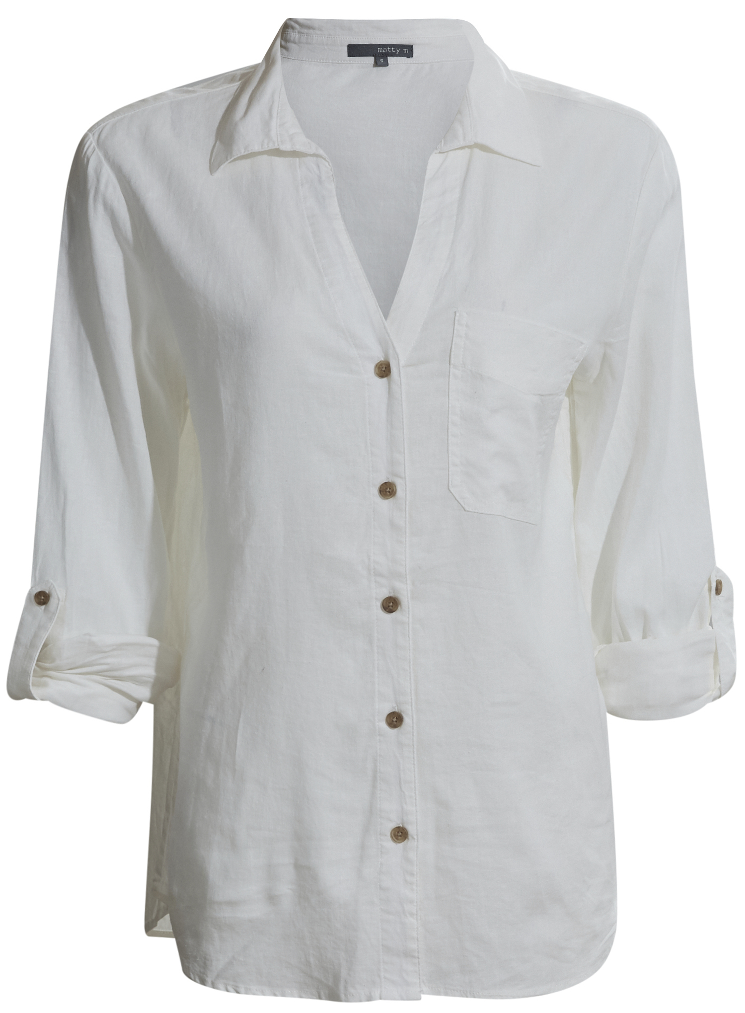 Roll Cuff Linen Shirt