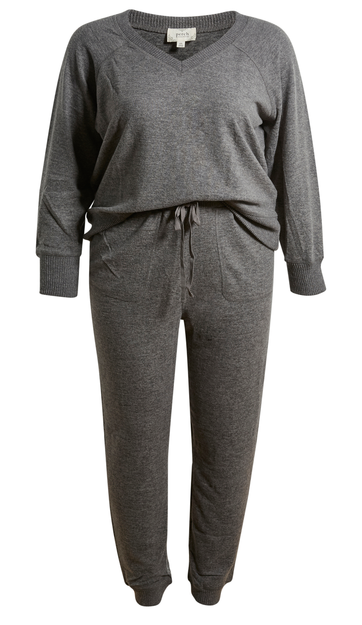 Contrast Knit Combo Set
