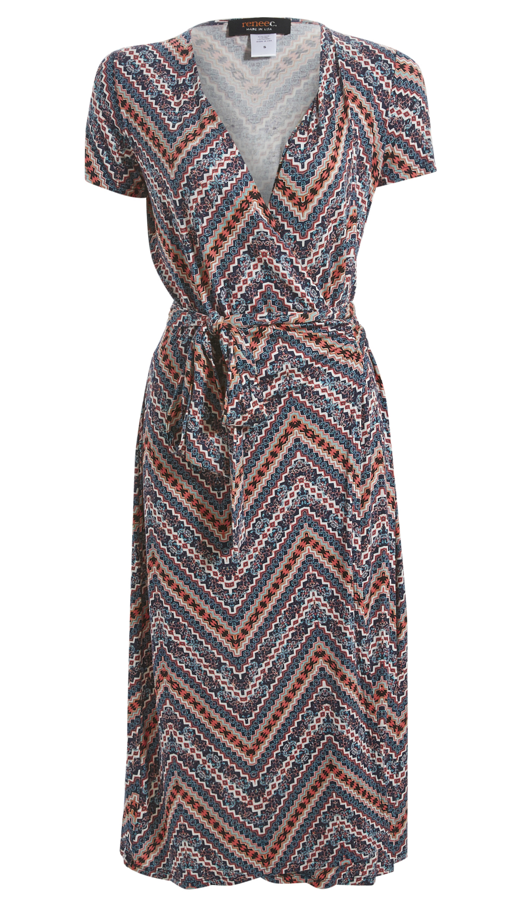 Surplice Midi Dress