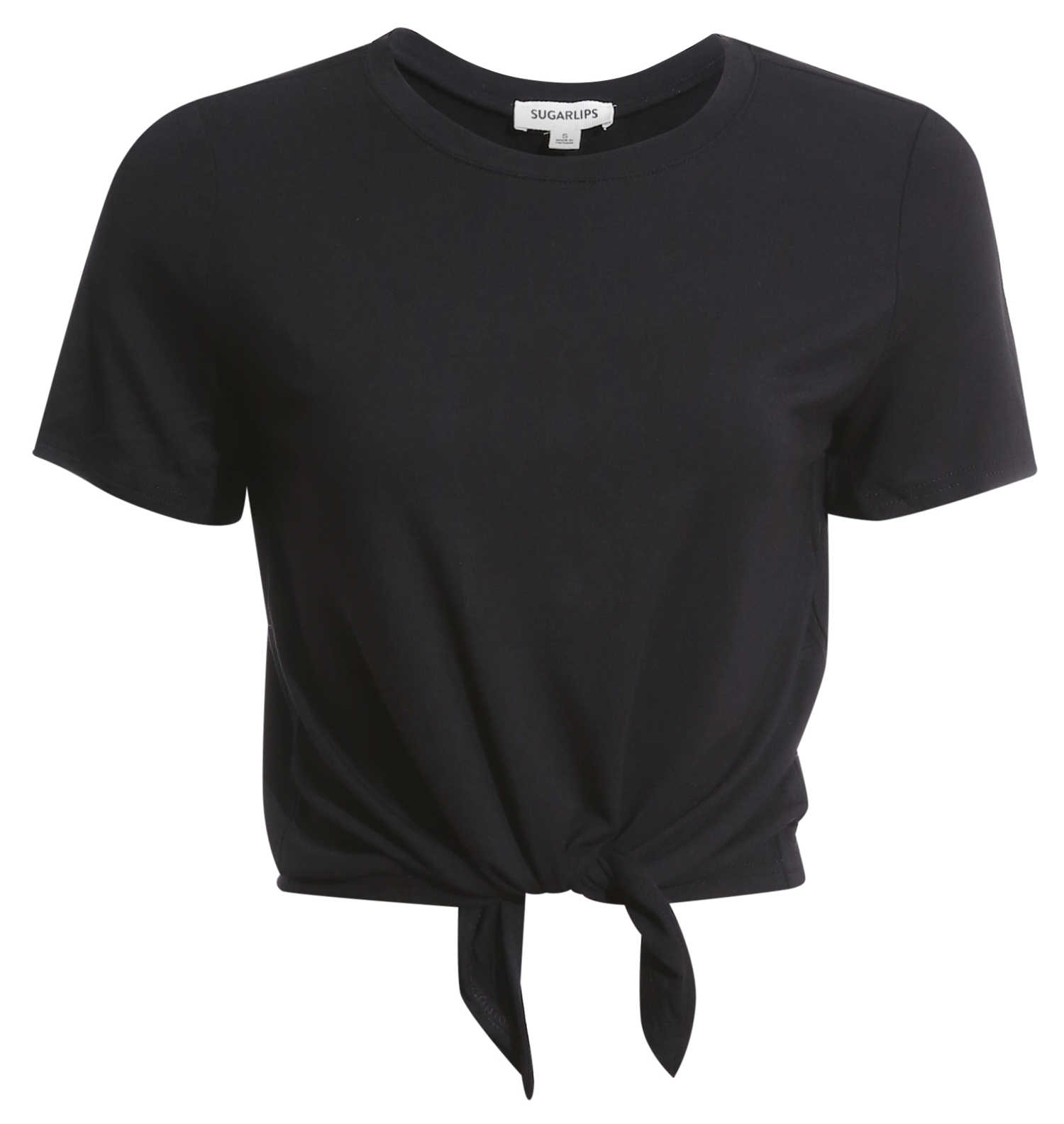 Short Sleeve Tie Front Top