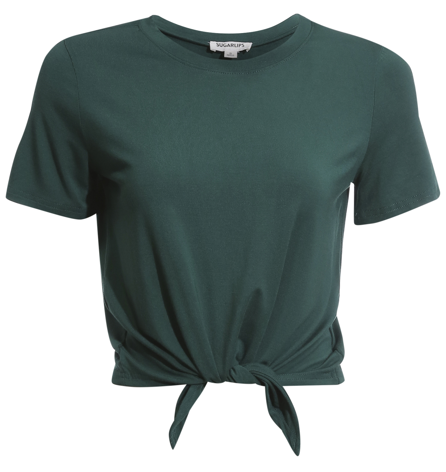 Short Sleeve Tie Front Top