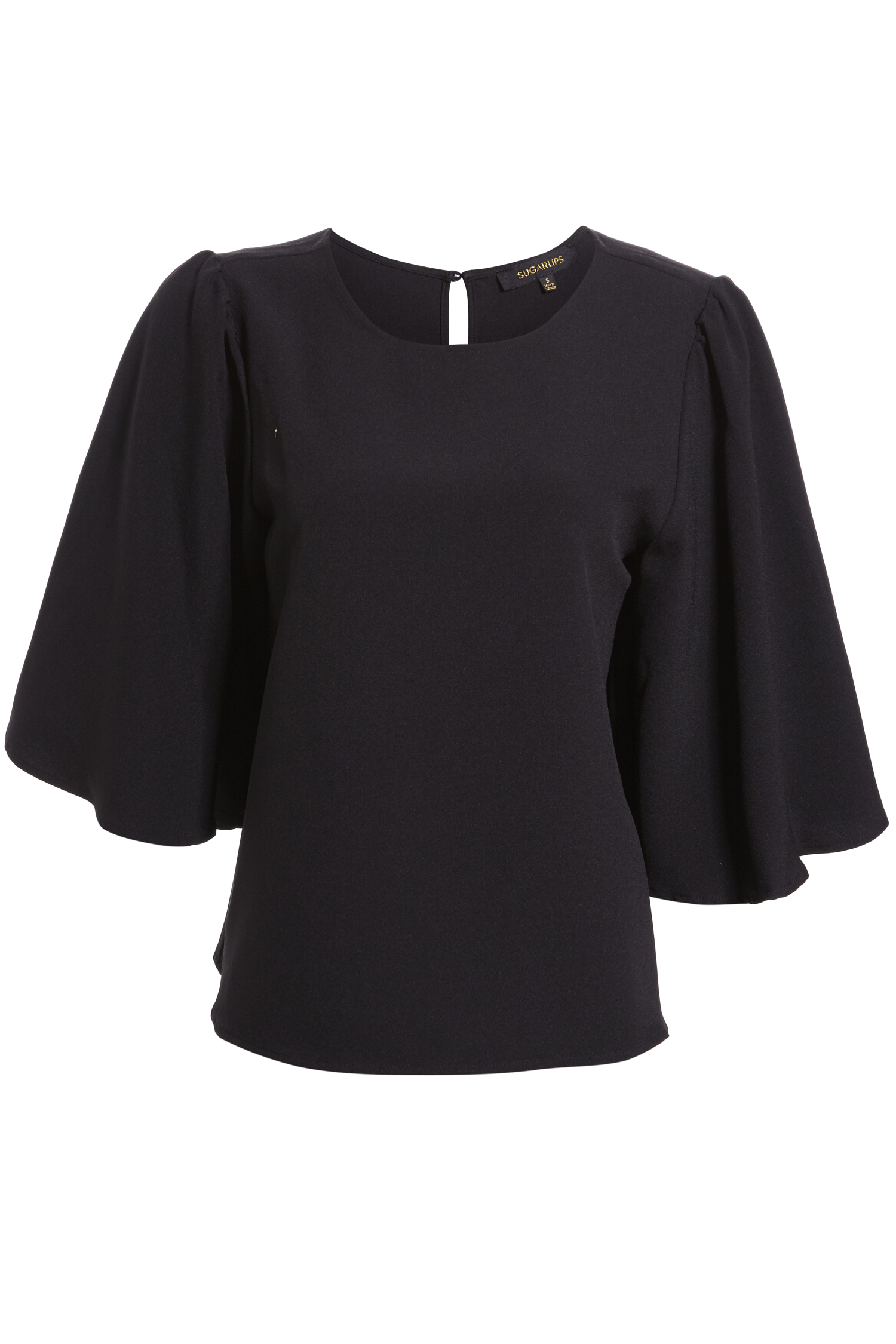 Three Quarter Ruffled Sleeve Blouse