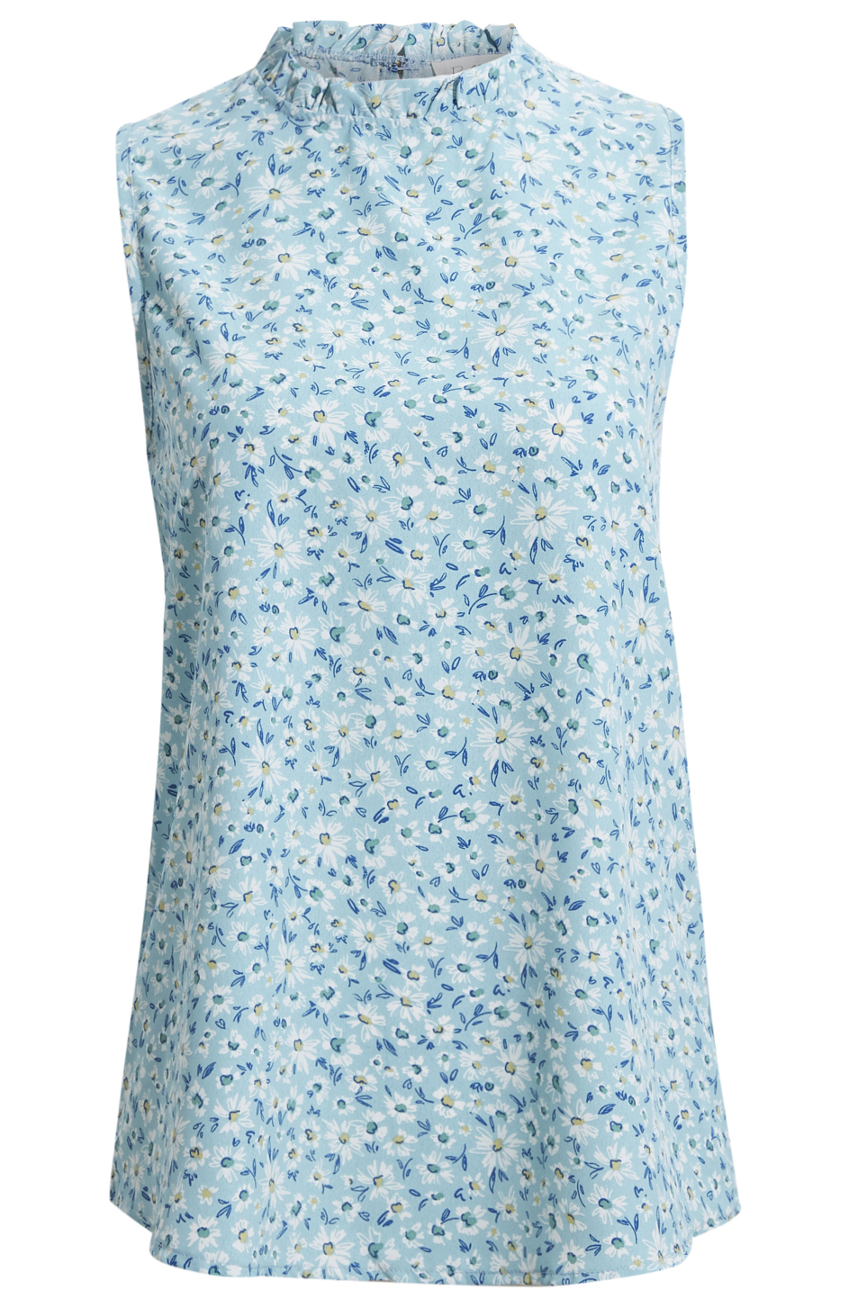 Mock Neck Sleeveless Top