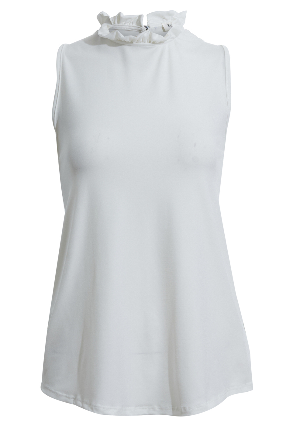 Ruffle Mock Neck Tank