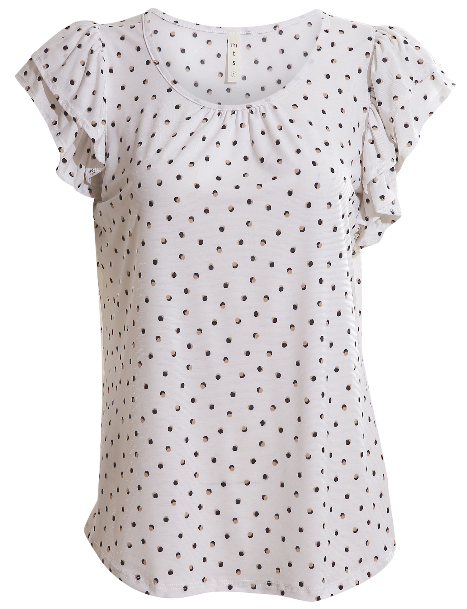 Double Ruffle Short Sleeve Top