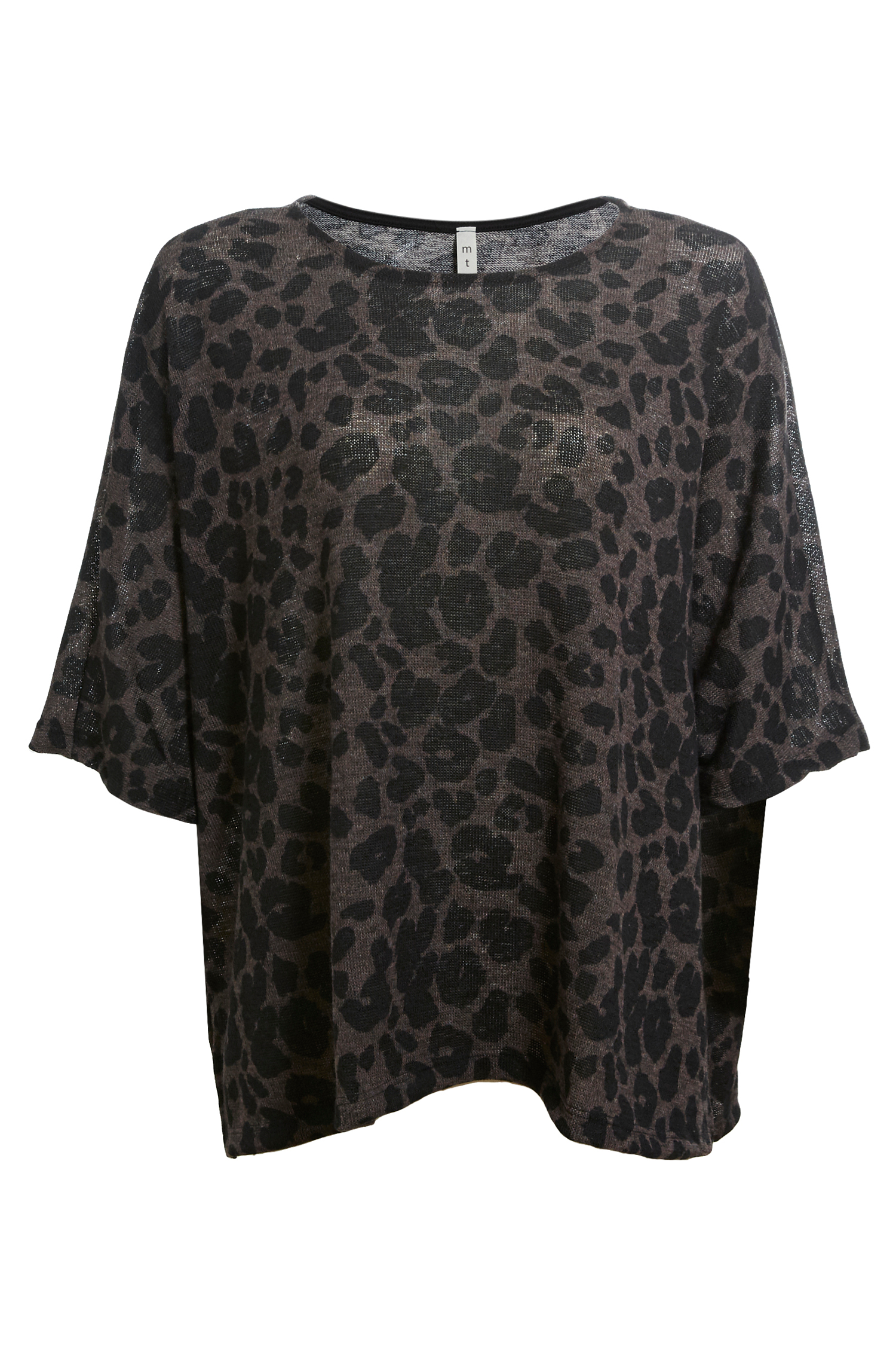 Animal Printed Knit Top