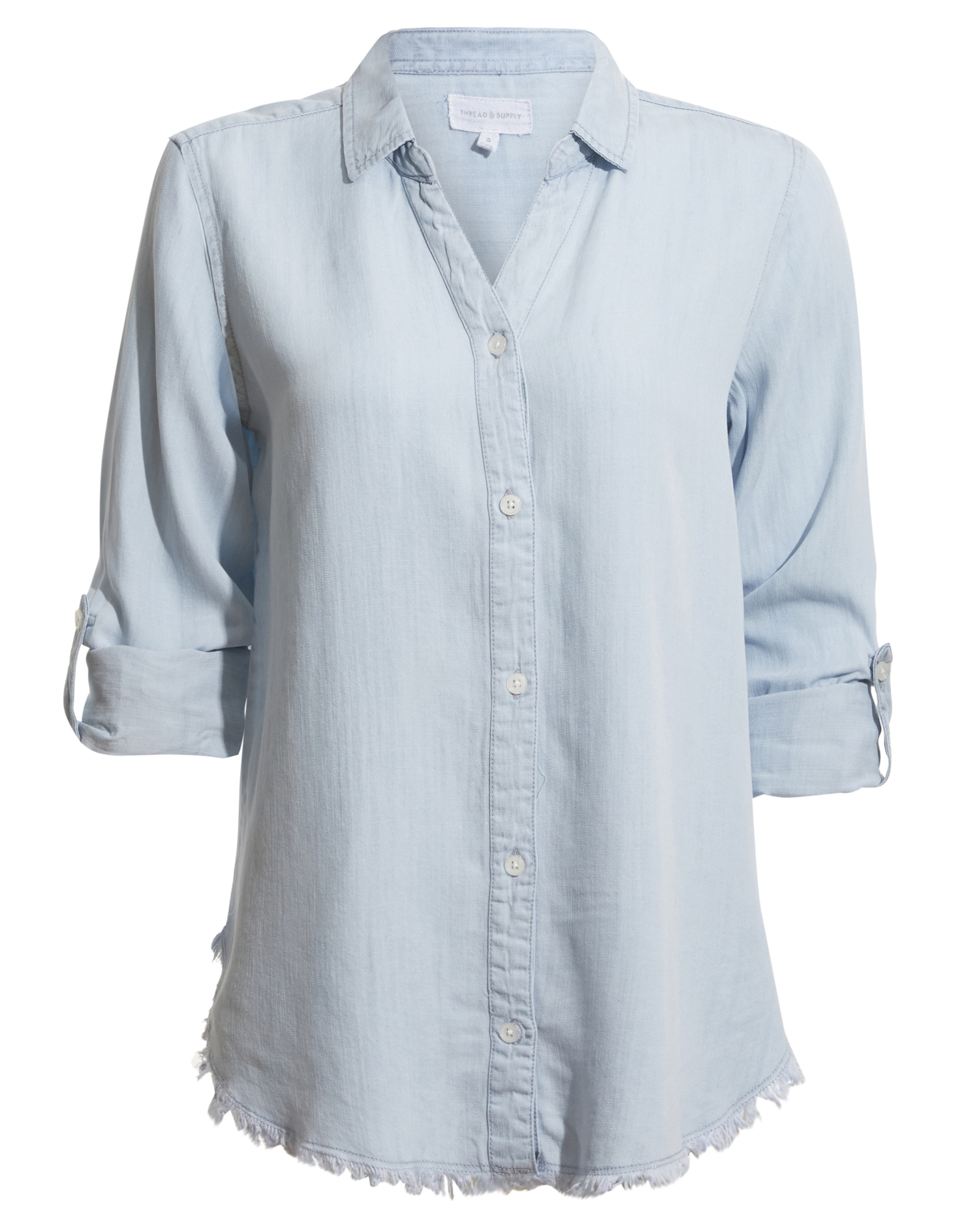 Thread & Supply Frayed Hem Top